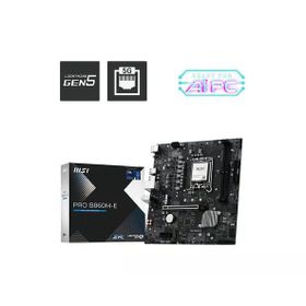 MSI Pro B860M-E Intel LGA1851 DDR5 Micro ATX Anakart
