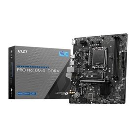 MSI Pro H610M-S DDR4 Soket 1700 DDR4 3200 OC HDMI M2 USB3.2 Gigabit LAN MATX Anakart