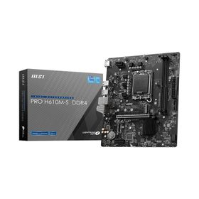 MSI Pro H610M-S DDR4 Soket 1700 DDR4 3200 OC HDMI M2 USB3.2 Gigabit LAN MATX Anakart