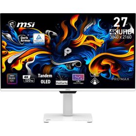 MSI Pro Max 271UPXW12G 26.5 inç Beyaz QD-OLED 120Hz 0.03ms Pivot Monitör