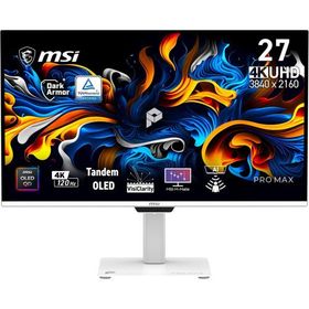 MSI Pro Max 271UPXW12G 26.5 inç Beyaz QD-OLED 120Hz 0.03ms Pivot Monitör