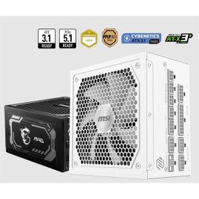 MSI PSU MAG A1000GL 1000W 80 Plus Gold 135 mm Fan PCIe 5 Active PFC Power Supply