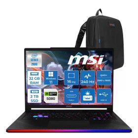 MSI Raider 16 Max HX B2WI-092TR Ultra 9 290HX Plus 32GB RAM 2TB SSD 16GB RTX 5080 Windows 11 Home 16 inç OLED Oyun Bilgisayarı