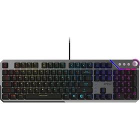 MSI Strike 600 Kailh Midnight Pro Silent Tactile Switch RGB Hotswap Mekanik Gaming Klavye