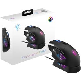 MSI Versa Pro Wireless + Dock Pro RGB Optik Şarjlı Kablolu/Kablosuz Gaming Mouse