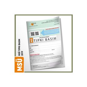 Msü 2019 Ösym Tıpkı Basım Türkiye Geneli Dijital Çözümlü Soru Kitapçığı
