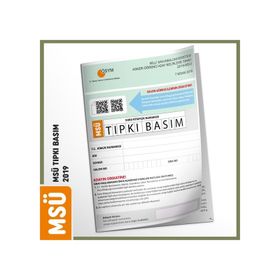 Msü 2019 Ösym Tıpkı Basım Türkiye Geneli Dijital Çözümlü Soru Kitapçığı