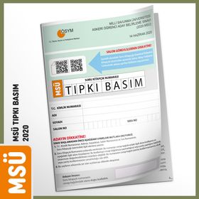 Msü 2020 Ösym Tıpkı Basım Türkiye Geneli Dijital Çözümlü Soru Kitapçığı