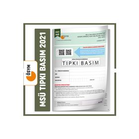 Msü 2021 Ösym Tıpkı Basım Türkiye Geneli Dijital Çözümlü Soru Kitapçığı