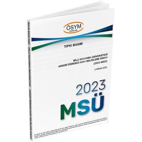 MSÜ 2023 Çıkmış Sorular Tıpkı Basım - Dizgi Kitap