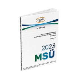 MSÜ 2023 Çıkmış Sorular Tıpkı Basım - Dizgi Kitap