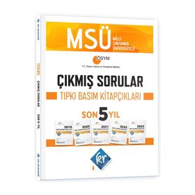 MSÜ Çıkmış Sorular Son 5 Yıl Tıpkı Basım Fasikülleri - KR Akademi
