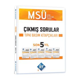 MSÜ Çıkmış Sorular Son 5 Yıl Tıpkı Basım Fasikülleri - KR Akademi