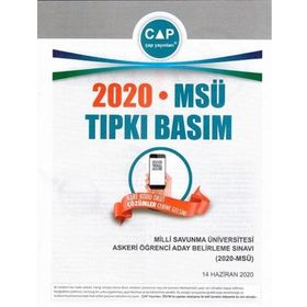 MSÜ Tıpkı Basım 2020-Çap Yayınları