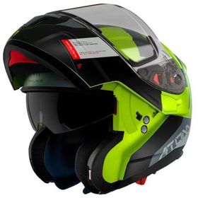 MT Atom Sv Gorex Çene Açılır Sarı Motosiklet Kaskı