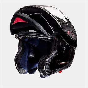 MT Atom Sv Solid Gloss Çene Açılır Siyah Motosiklet Kaskı