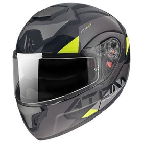 MT Atom Sv W17 B2 Çene Açılır Gri Motosiklet Kaskı