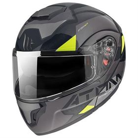MT Atom Sv W17 B2 Çene Açılır Gri Motosiklet Kaskı