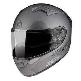MT Kre Sv Solid Gloss Full Face Gri Motosiklet Kaskı
