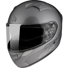 MT Kre Sv Solid Gloss Full Face Gri Motosiklet Kaskı