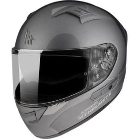 MT Kre Sv Solid Gloss Full Face Gri Motosiklet Kaskı