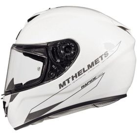 MT Rapide Solid A0 Matt Full Face Beyaz Motosiklet Kaskı