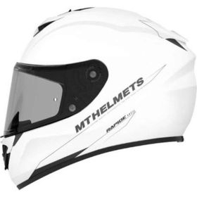 MT Rapide Solid A0 Matt Full Face Beyaz Motosiklet Kaskı