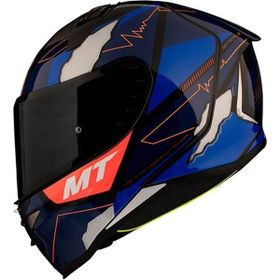 MT Revenge 2 Hector Garzo A7 Full Face Siyah Mavi Motosiklet Kaskı