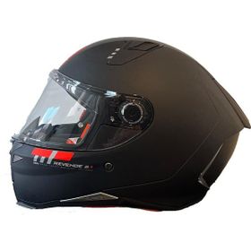 MT Revenge 2 Solid A1 Full Face Mat Siyah Motosiklet Kaskı