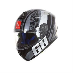 MT Targo Pro Welcome F2 Full Face Siyah Motosiklet Kaskı