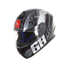 MT Targo Pro Welcome F2 Full Face Siyah Motosiklet Kaskı