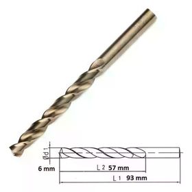 MTE 6 mm HSS-E Altın Seri Inox Delme Matkap Ucu