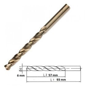 MTE 6 mm HSS-E Altın Seri Inox Delme Matkap Ucu