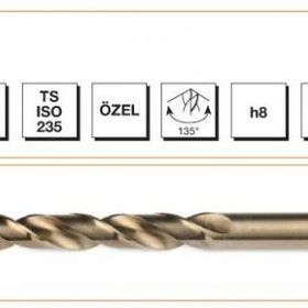 Mte 8.0 mm Altın Seri Paslanmaz Delme Matkap Ucu