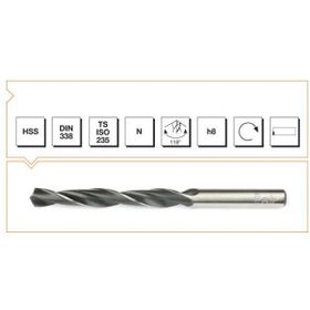 MTE B00000000250 Makina Takım 2.5 mm HSS DIN 338 Silindirik Saplı Haddeli Matkap Ucu