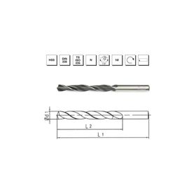 MTE B00000010530 Makina Takım 5.3 mm HSS DIN 338 Silindirik Saplı Haddeli Matkap Ucu