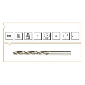 MTE B00000010830 Makina Takım 8.3 mm HSS DIN 338 Silindirik Saplı Haddeli Matkap Ucu