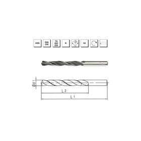 MTE B00000010990 Makina Takım 9.9 mm HSS DIN 338 Silindirik Saplı Haddeli Matkap Ucu