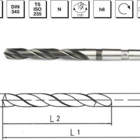 MTE B00004002450 Makina Takım 24.5 mm HSS DIN 345 Mors Konik Saplı Matkap Ucu