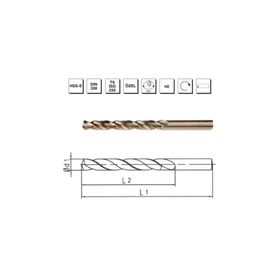 MTE B00005000600 Makina Takım 6 mm HSS-E DIN 338 Silindirik Saplı Altın Seri Matkap Ucu