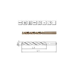 MTE B00005001200 Makina Takım 12 mm HSS-E DIN 338 Silindirik Saplı Altın Seri Matkap Ucu