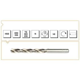 MTE B00007001370 Makina Takım 13.7 mm HSS DIN 338 Silindirik Saplı Taşlanmış Matkap Ucu