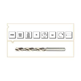 MTE B00007001460 Makina Takım 14.6 mm HSS DIN 338 Silindirik Saplı Taşlanmış Matkap Ucu