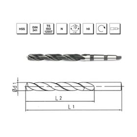 MTE B00007301600 Makina Takım 16 mm HSS DIN 341 Mors Konik Saplı Uzun Matkap Ucu