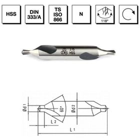 MTE B00010010200 Makina Takım 2 mm HSS DIN 333/A Punta Form A Matkap Ucu
