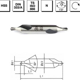 MTE B00010010250 Makina Takım 2.5 mm HSS DIN 333/A Punta Form A Matkap Ucu