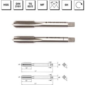 MTE B00102031405 M14x1 HSS DIN 2181 İnce Vidalı 2'li Takım Kılavuzu