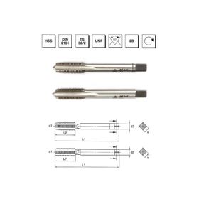 MTE B00102061587 5/8 inç HSS DIN 2181 USA İnce Vidalı UNF 2'li Takım Kılavuzu