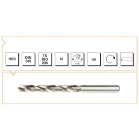 MTE DİN 338 10 mm HSS Silindirik Saplı Matkap Ucu