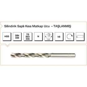 MTE DİN 338 6 mm HSS Silindirik Saplı Matkap Ucu